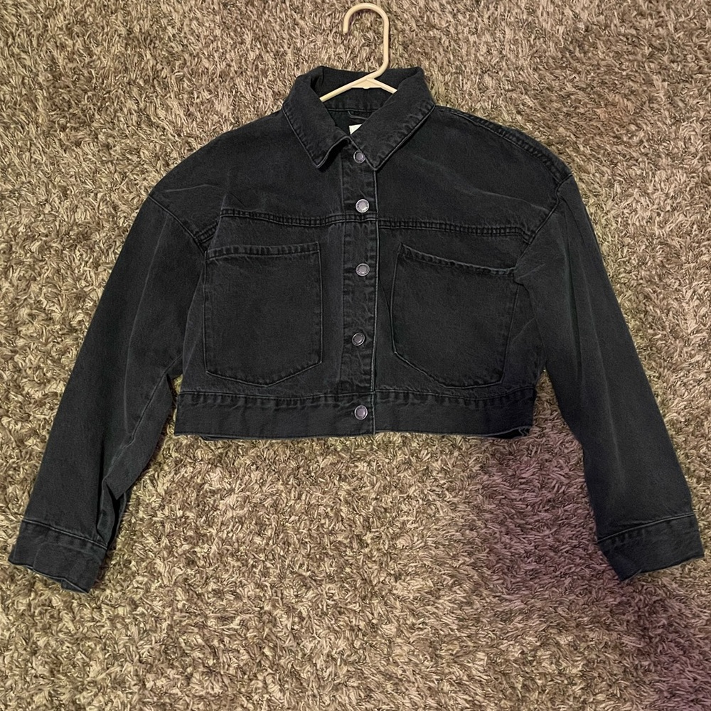 Khaki&blue denim jacket